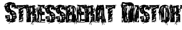 Stressberat Distort font preview
